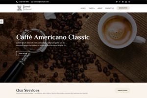 wordpress themes for coffee shops feature