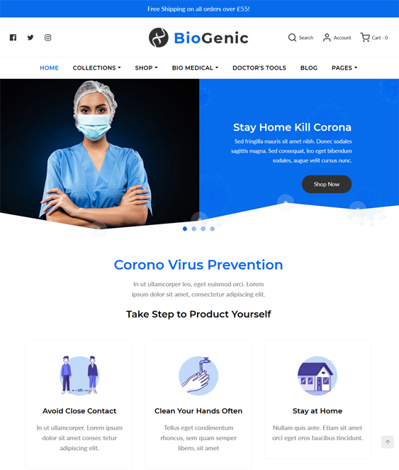 Medical Shopify Themes For DNA Testing Websites