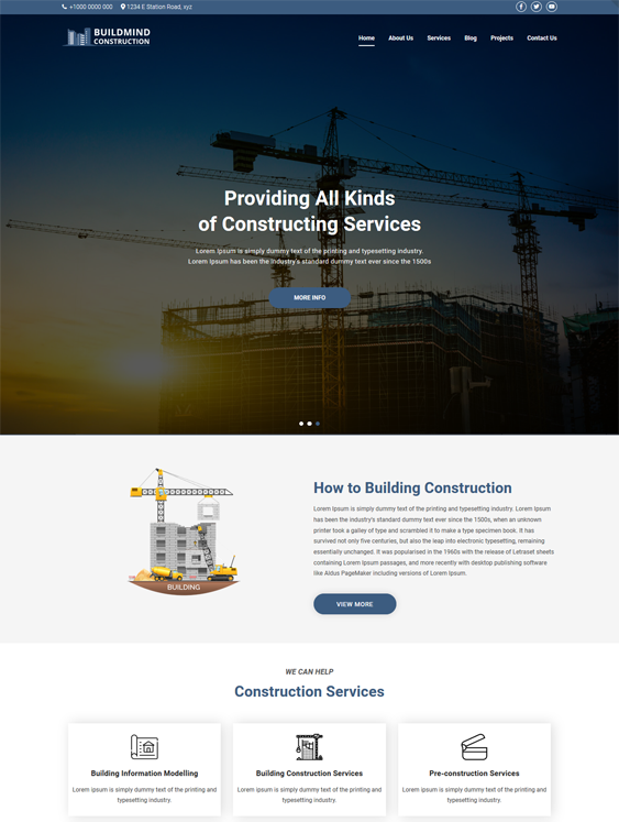 WordPress Themes For Construction Companies