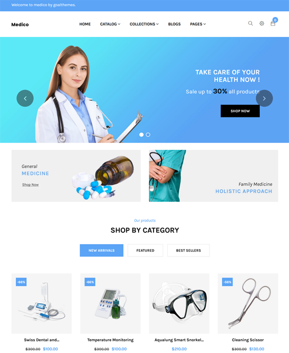 Medical Shopify Themes For DNA Testing Websites