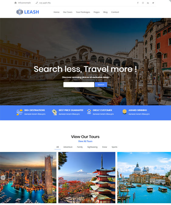 Travel And Tourism WordPress Themes