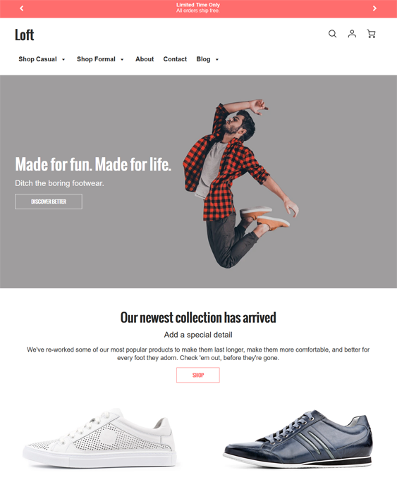 Shopify Themes For Shoe Stores