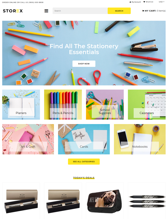 Shopify Themes For Selling Office Supplies And Stationery