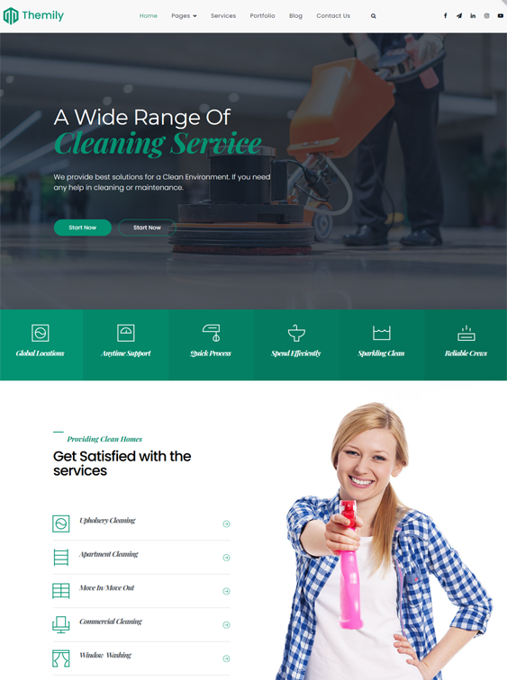WordPress Themes For Cleaners And Cleaning Companies