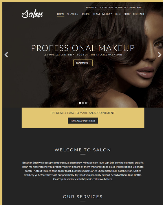 Salon And Spa WordPress Themes