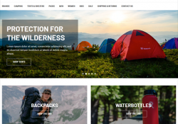 BigCommerce Themes For Selling Hiking And Camping Equipment And Outdoor Goods feature
