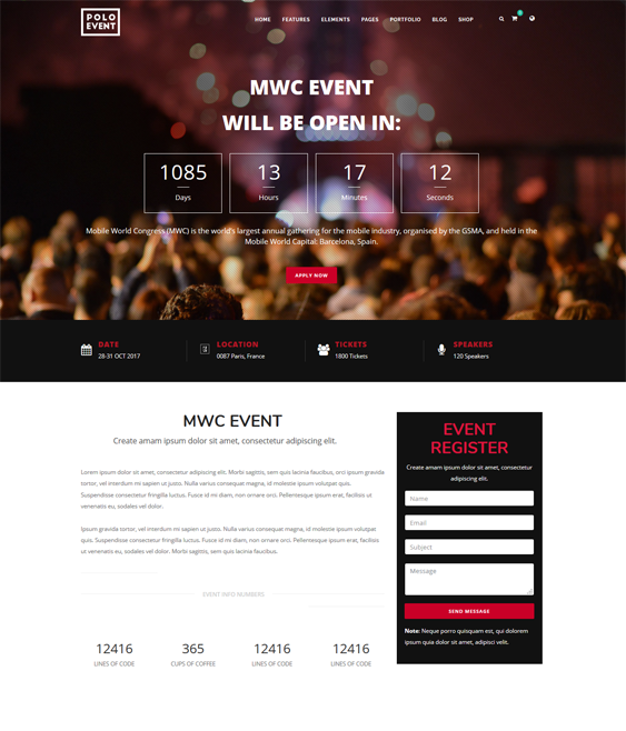 Joomla Templates For Events
