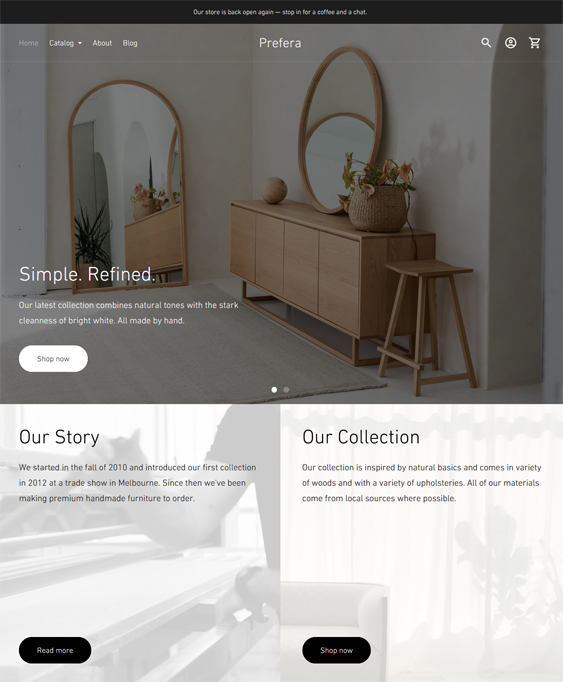 Shopify Themes For Online Furniture Stores
