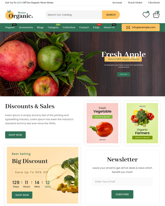 Shopify Themes For Selling Food