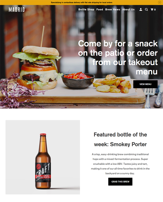 Shopify Themes For Selling Food Online
