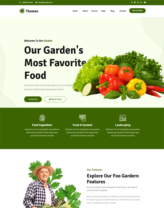Gardening And Landscaping WordPress Themes