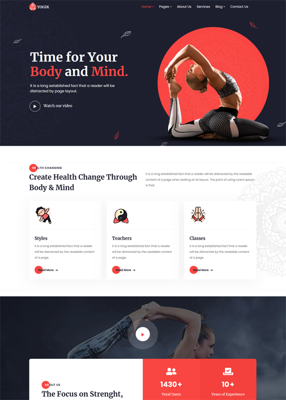 WordPress Themes For Yoga Studios And Instructors