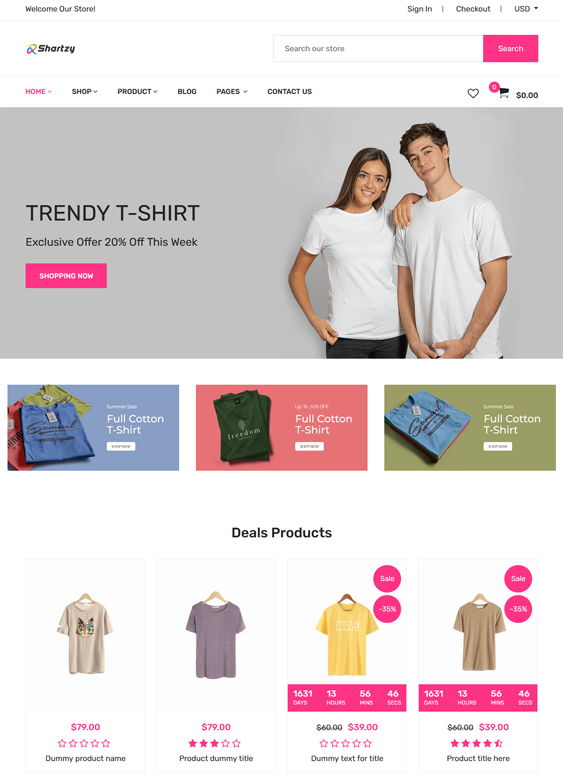Shopify Themes For Tshirt Stores