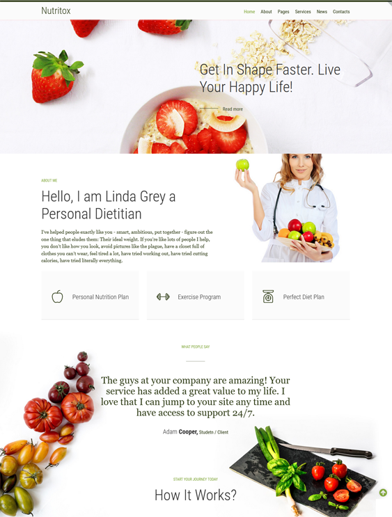 Joomla Templates For Health, Nutrition, And Wellness Websites