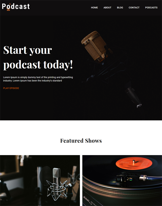 WordPress Themes For Podcasts