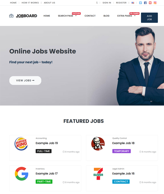Job And Employment WordPress Themes