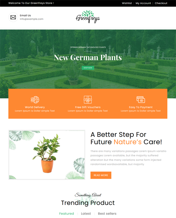 Shopify Themes For Online Plant Nurseries