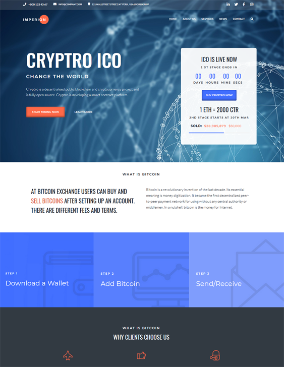 Bitcoin And Cryptocurrency WordPress Themes