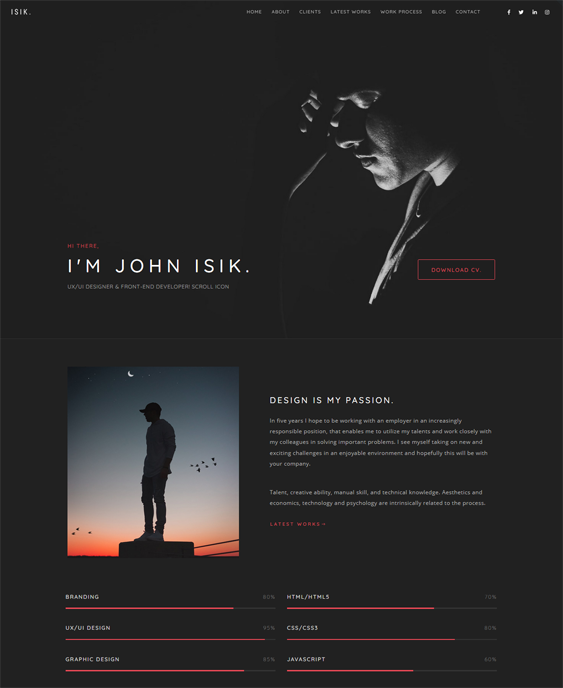 WordPress Themes For CV And Resume Websites