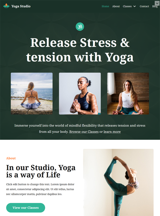 WordPress Themes For Yoga Studios And Teachers 