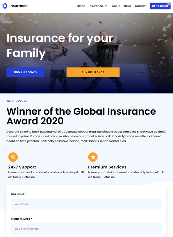 WordPress Themes For Insurance Companies And Agencies