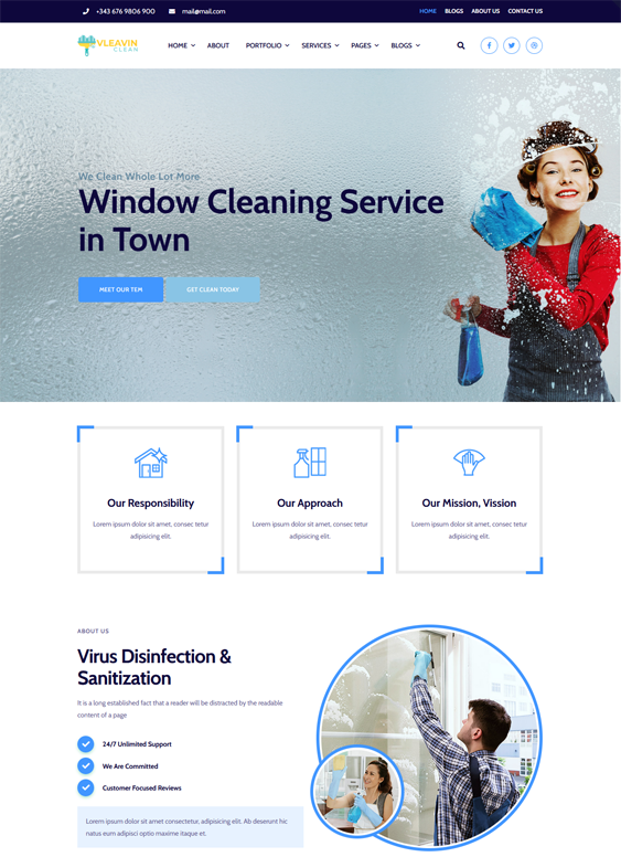 WordPress Themes For Cleaners, Maids, And Cleaning Companies