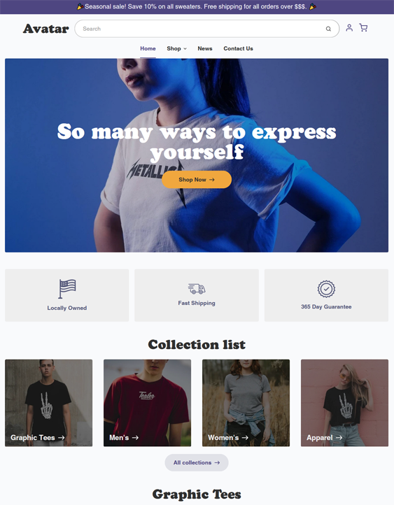 Shopify Themes For Clothing And Fashion Stores