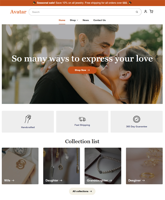 Shopify Themes For Jewelry Stores