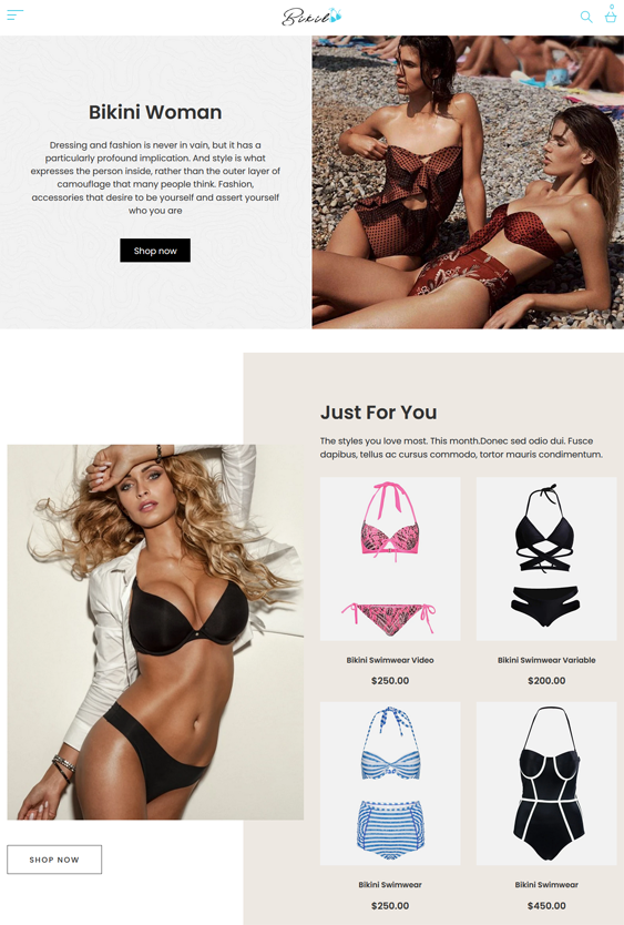 Shopify Themes For Swimwear Stores
