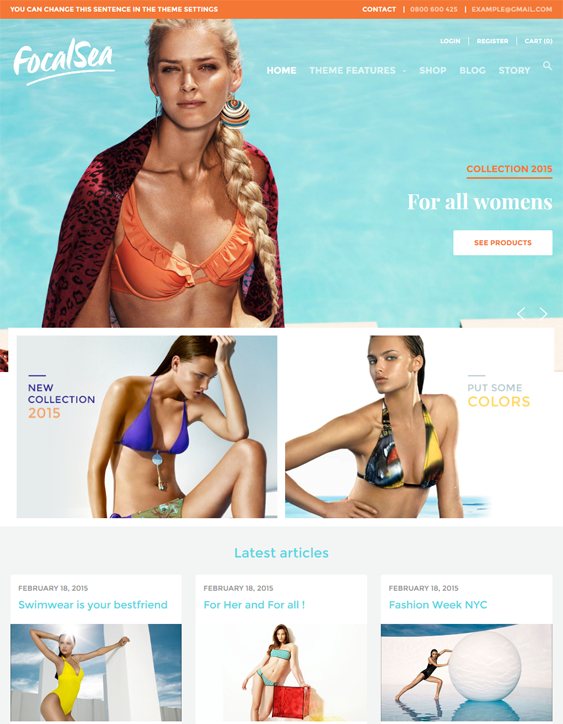 Shopify Themes For Swimwear Stores