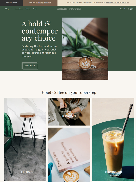 foodie grind coffee shopify theme