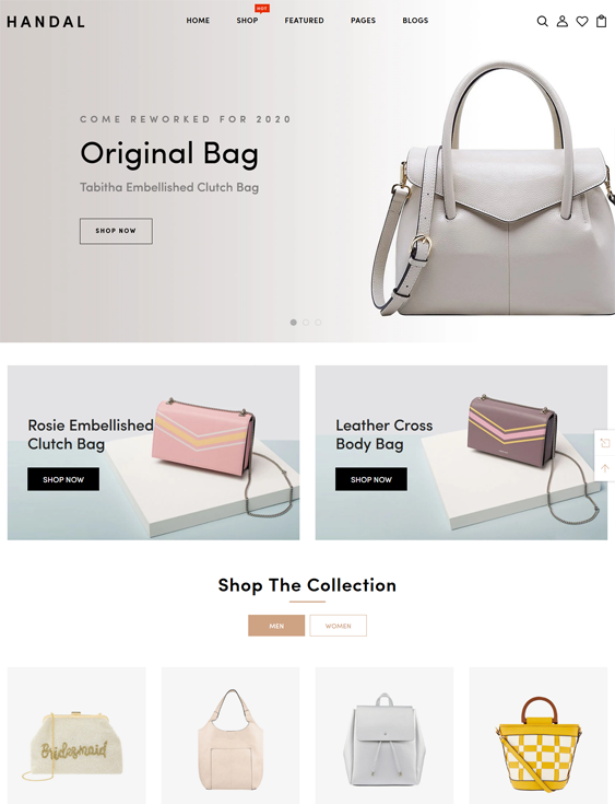 Shopify Themes For Selling Handbags, Backpacks, And Purses