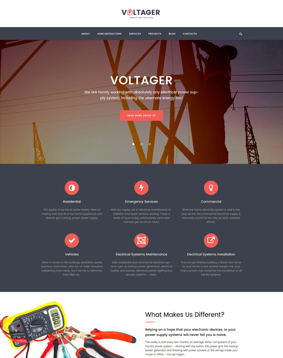 WordPress Themes For Electricians And Electrical Services