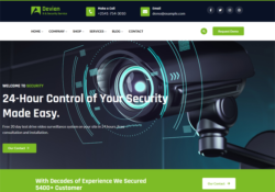 security company wordpress themes feature