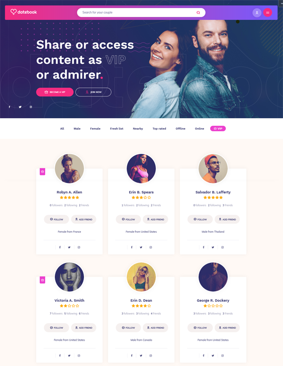 WordPress Themes For Dating Websites