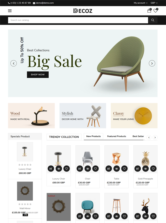 Shopify Themes For Online Home Decor And Homewares Stores