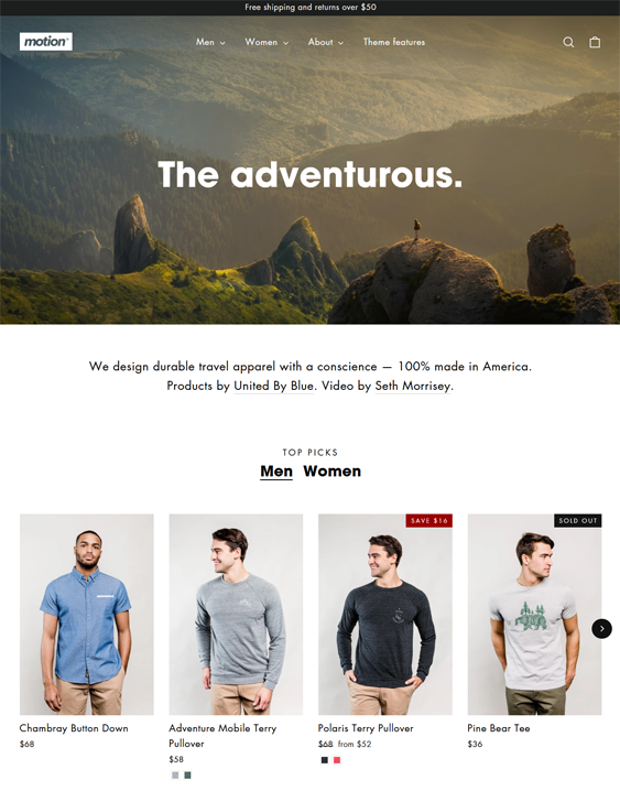 Minimal Shopify Themes For Online Clothing Stores