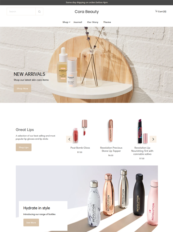 Shopify Themes For Selling Cosmetics, Beauty Products, Skincare, And Makeup