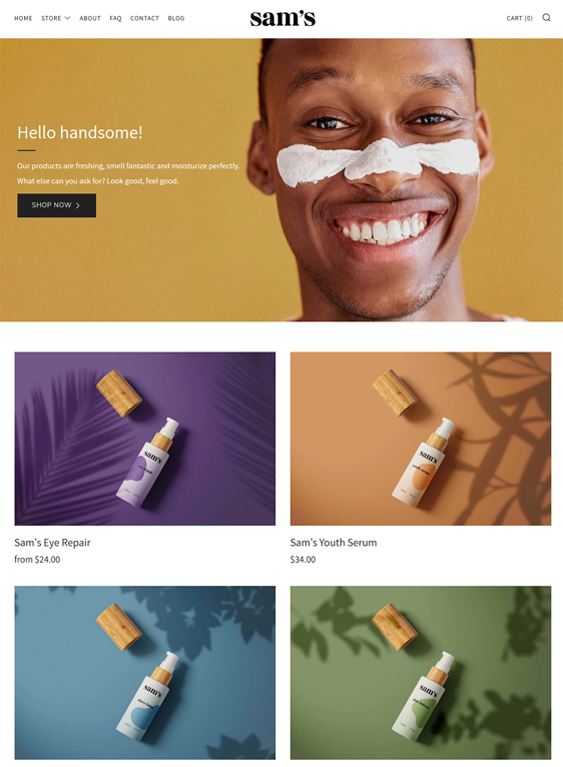 skincare products cosmetics shopify themes