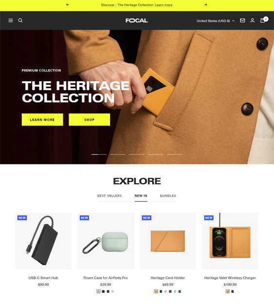 Responsive Shopify Themes For Selling Handbags, Wallets, Purses, And Backpacks