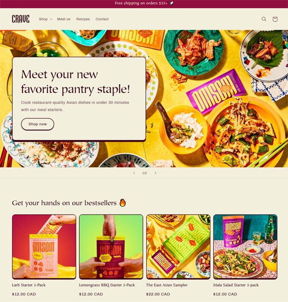 Shopify Themes For Online Food And Drink Stores