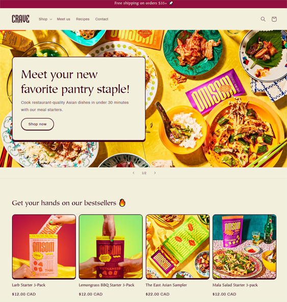 crave free shopify theme