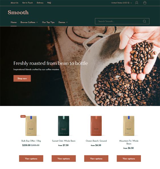 Shopify Themes For Online Food And Drink Stores