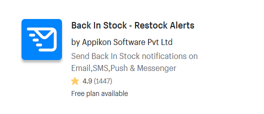 Shopify Apps For Back In Stock Alerts And Notifications