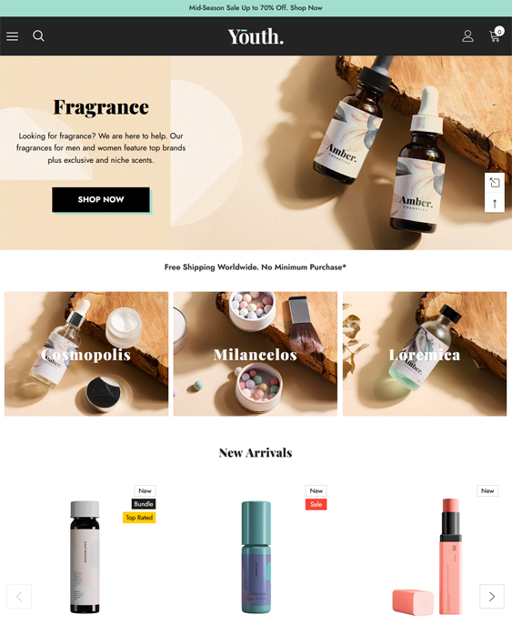 BigCommerce Themes For Selling Bath And Grooming Products Online