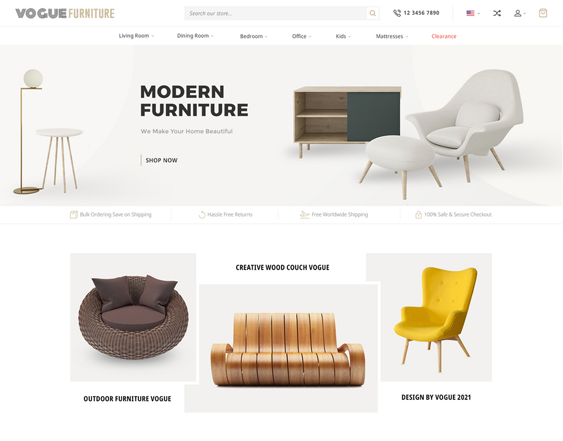 BigCommerce Themes For Online Furniture Stores