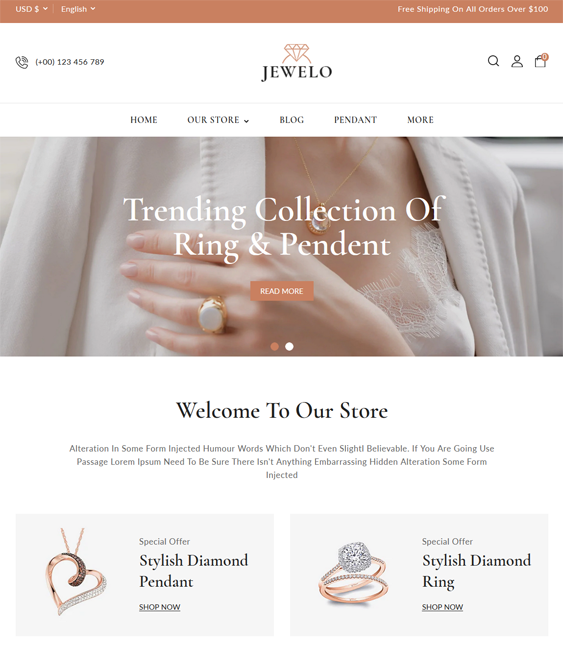 Shopify Themes For Online Jewelry Storesa