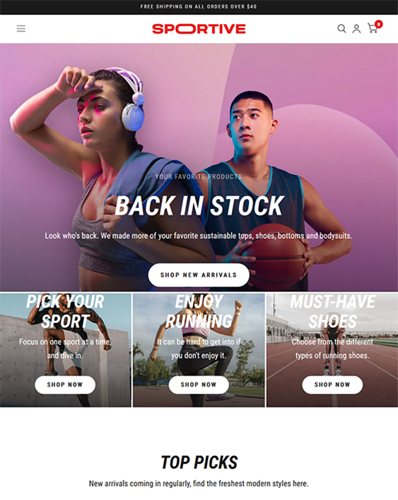 habitat sportive sporting goods shopify theme