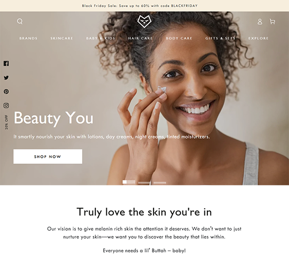be yours beauty skincare shopify theme