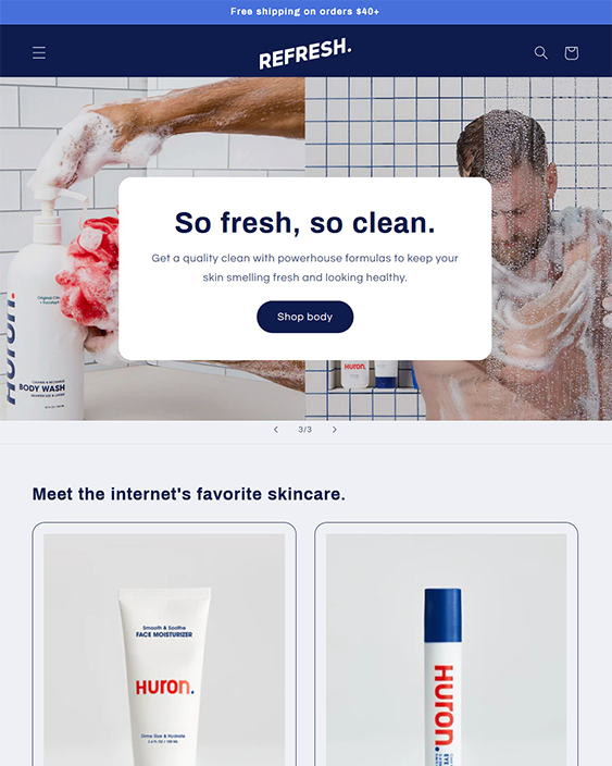 refresh skincare shopify theme